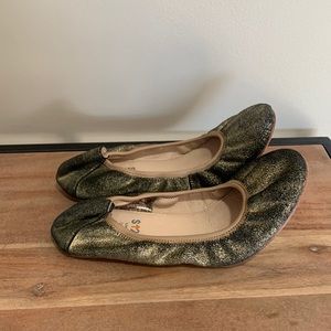 BED STU Tina Metallic Ballet Flats